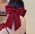 LaPose Fashion - Gisele Satin Big Bow Hair Clips - Accesories, Hair Accesories, Hair Clips