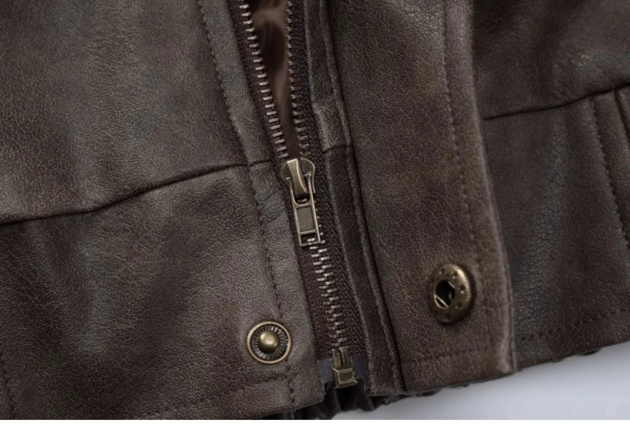 LaPose Fashion - Kiya Vintage Leather Jacket - Coats & Jackets, Fall-Winter 23, Jackets, Leather Jackets, Oversize Jacket, Tops, Winter Edit