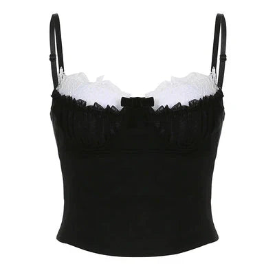 LaPose Fashion - Leyla Corset Cami  Top - Corset Tops, Crop Tops, Elegant Tops, Lace Tops, Romantic Tops, Sexy Tops, Sleeveless Tops, Tops