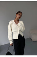 LaPose Fashion - Licio Cardigan Sweater - Clean Girl, Clothing, Fall-Winter 23, Fall22, home3, Knitted Tops, Long Sleeve Tops, Sweaters, Tops,