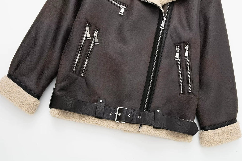 LaPose Fashion - Litzy Oversize Jacket - Bomber Jacket, Coats, Coats & Jackets, Jackets, Leather Jackets, Oversize Jacket, Retro Jackets, Win