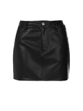 LaPose Fashion - Manya Leather Skirt Set - Casual Sets, Crop Tops, Leather Skirts, Leather Tops, Matching Sets, Mini Skirts, Outfit Sets, Sets,