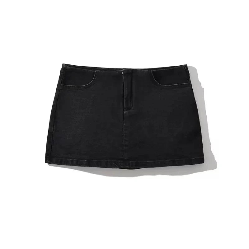 LaPose Fashion - Miray Denim Mini Skirt - Denim Skirts, Mini Skirts, Skirts