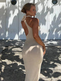 LaPose Fashion - Myleah See Through Maxi Dress - Backless Dresses, Basic Dresses, Beach Clothes, Beach Dresses, Bodycon Dresses, Casual Dresses, Clot