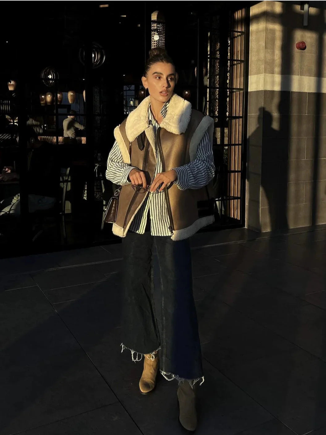 LaPose Fashion - Neda Fur Vest Coat - Coats, Coats & Jackets, Fall-Winter 23, Winter Edit