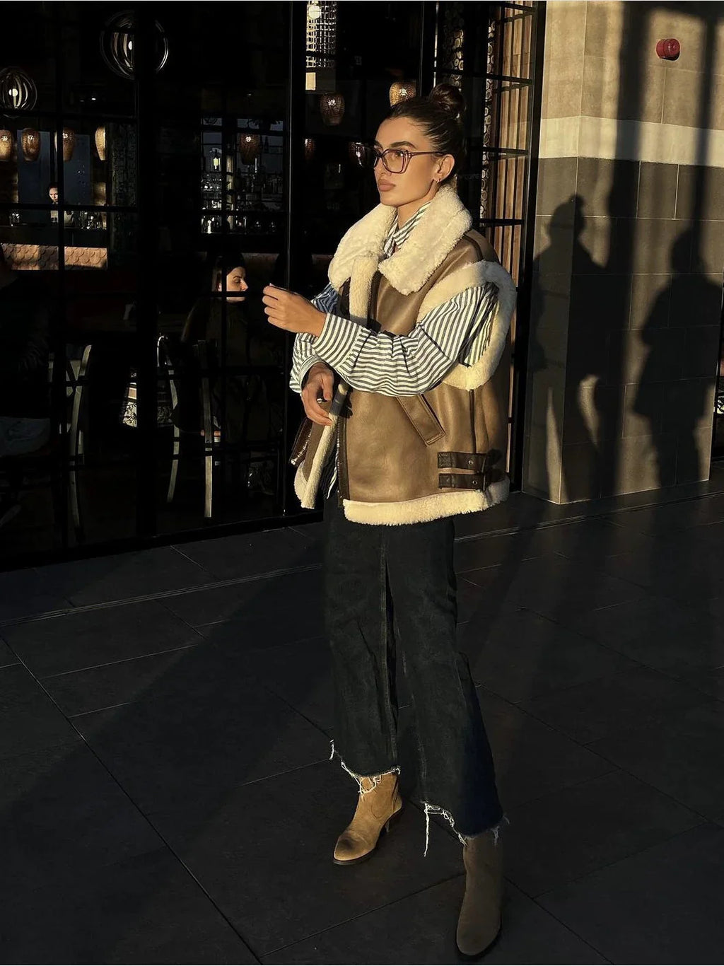 LaPose Fashion - Neda Fur Vest Coat - Coats, Coats & Jackets, Fall-Winter 23, Winter Edit