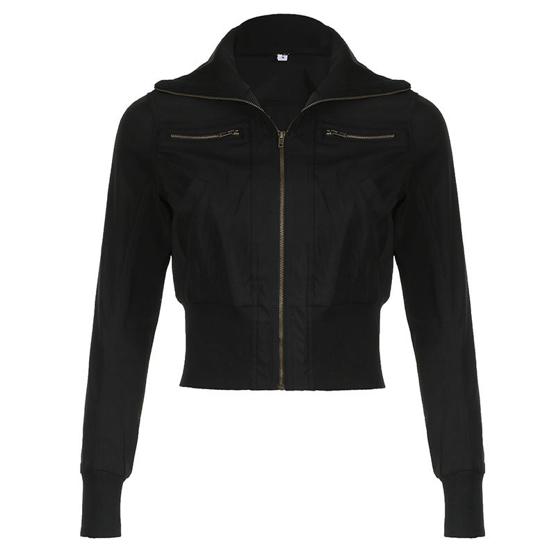 Carlynn Striped Bomber Jacket - Black [H5GTCE9C]