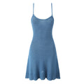 Bernice Ribbed Knit Mini Dress - Royal Blue [3SENF49N]