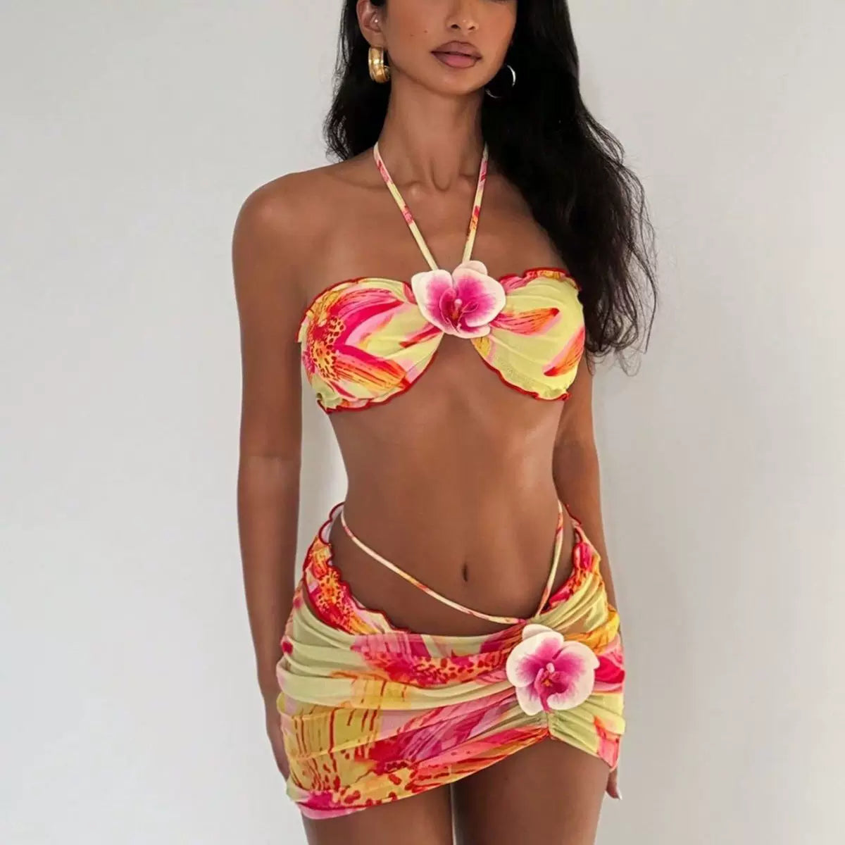 Triangle Cup Bikini Set - Orange [5E7FTTGK]