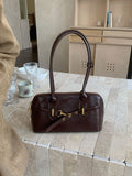 Israa Structured Flap Bag - Coffee Brown [QYJ91HN0]