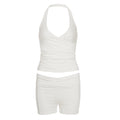 Arianne Street V-Neck Short Set - White [0A6I973F]
