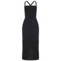 Abrianna Halter Backless Maxi Dress - Black [U1RLPBFY]