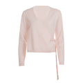 Nalayah V-Neck Tie Knit Top - Pink [0N03SV14]