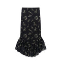 Bracha Printed Tulle Maxi Skirt - Black [EAEH7NNF]