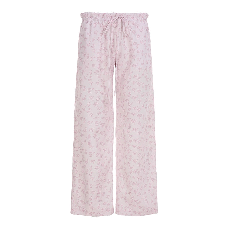 Aella Sweet Floral Lounge Pants - Pink