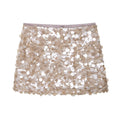 Kathia Sequin Denim Mini Skirt - Pink Sequin 3 [HMAJFMTU]