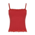 Tula Cropped Lace Cami Top - Red [6UP4HNFY]