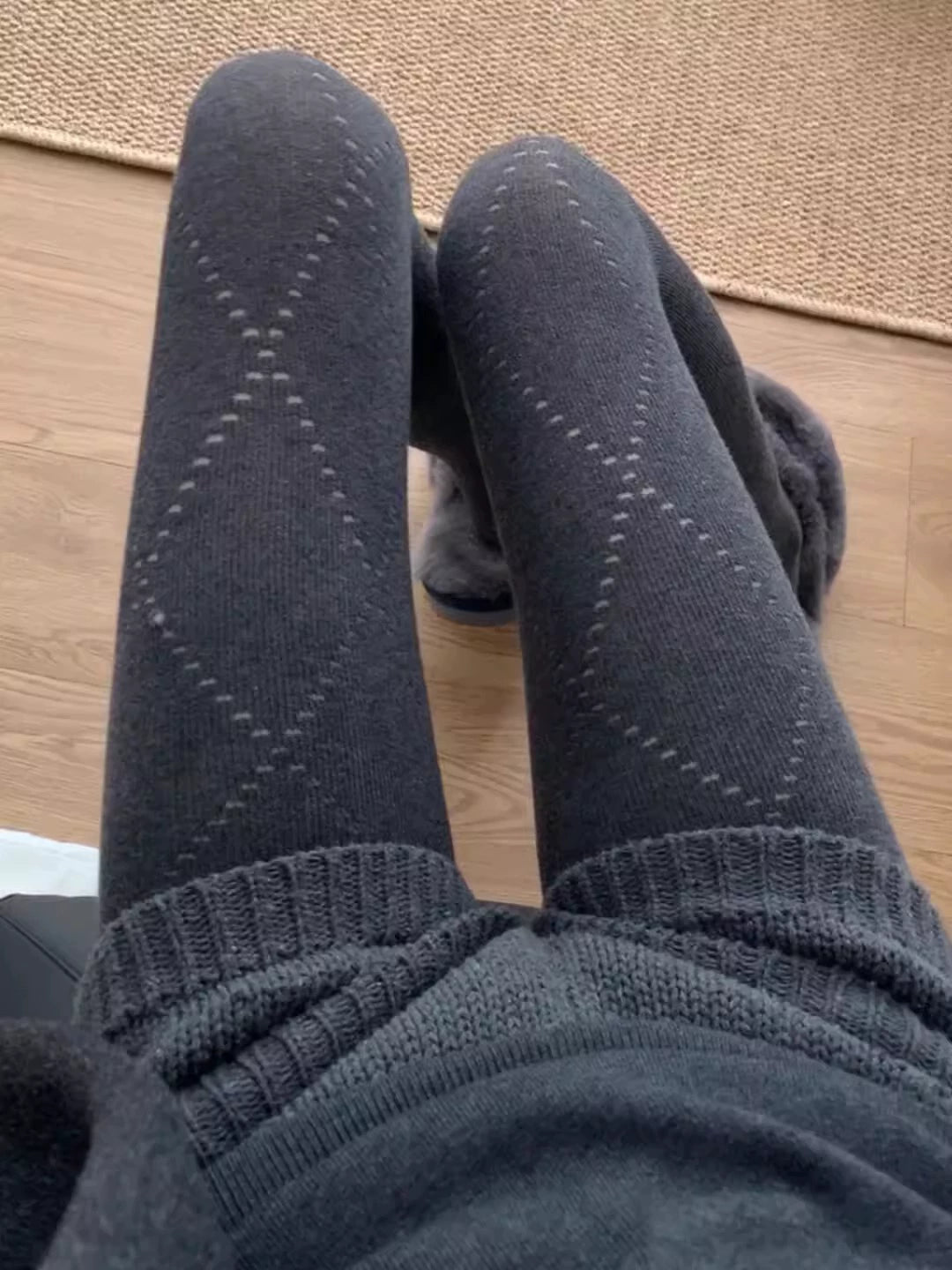 America Flawless Sheer Tights - Diamond Dark Gray [LS1YVH2Q]