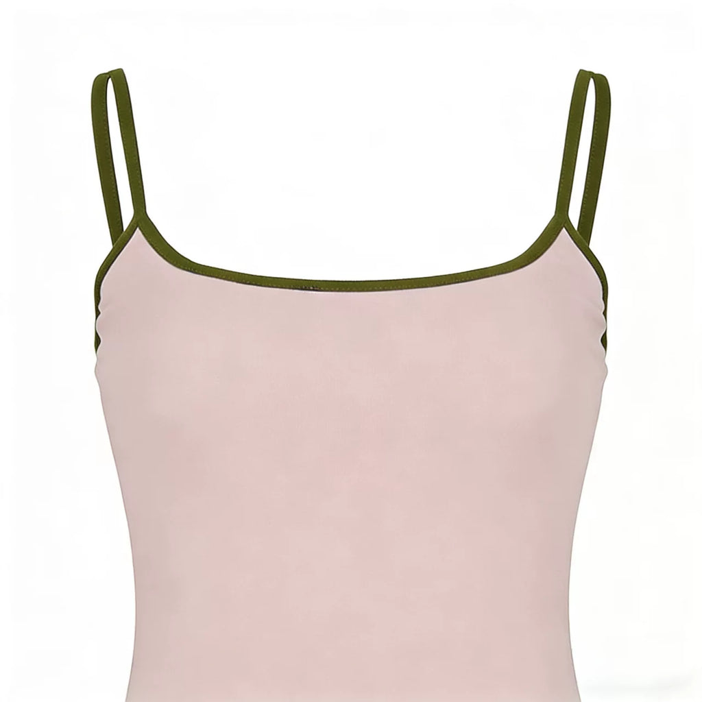 Contrast Bow Skirt Set - Pink Cami [SWPNLVVT]