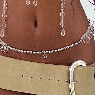 Beaded Jewel Body Chain Top - Waist Chain [WYJGPSXM]