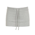 Jenna Knit Lace-Up Mini Skirt - Gray [LREXXSQJ]