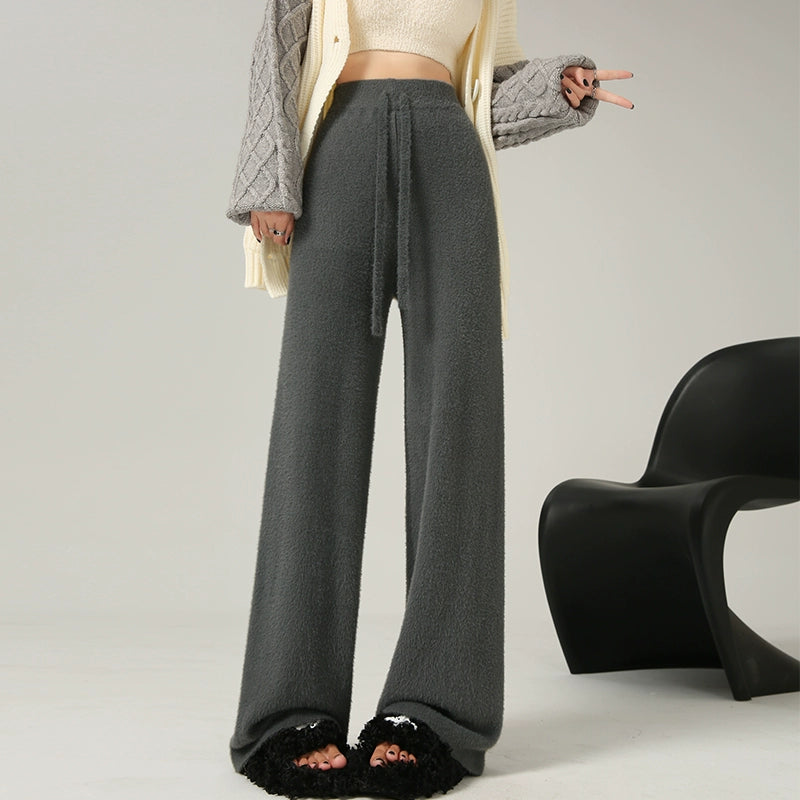 Ryanne Cozy Wide-Leg Pants - Gray [SF78Q2XB]