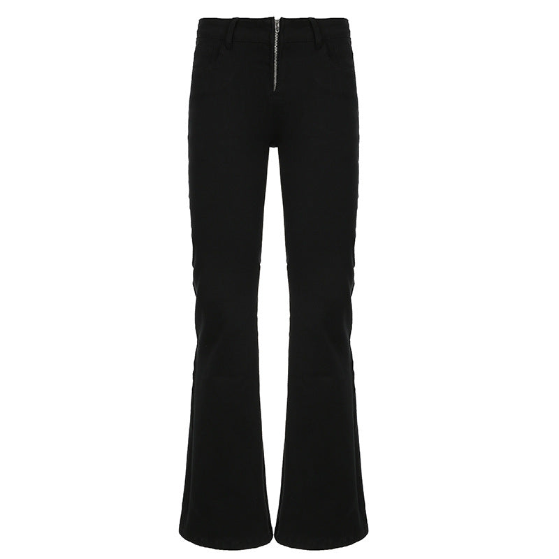 Rhythm Black Low-Waist Bootcut Jeans - Black [YOJWU8K5]