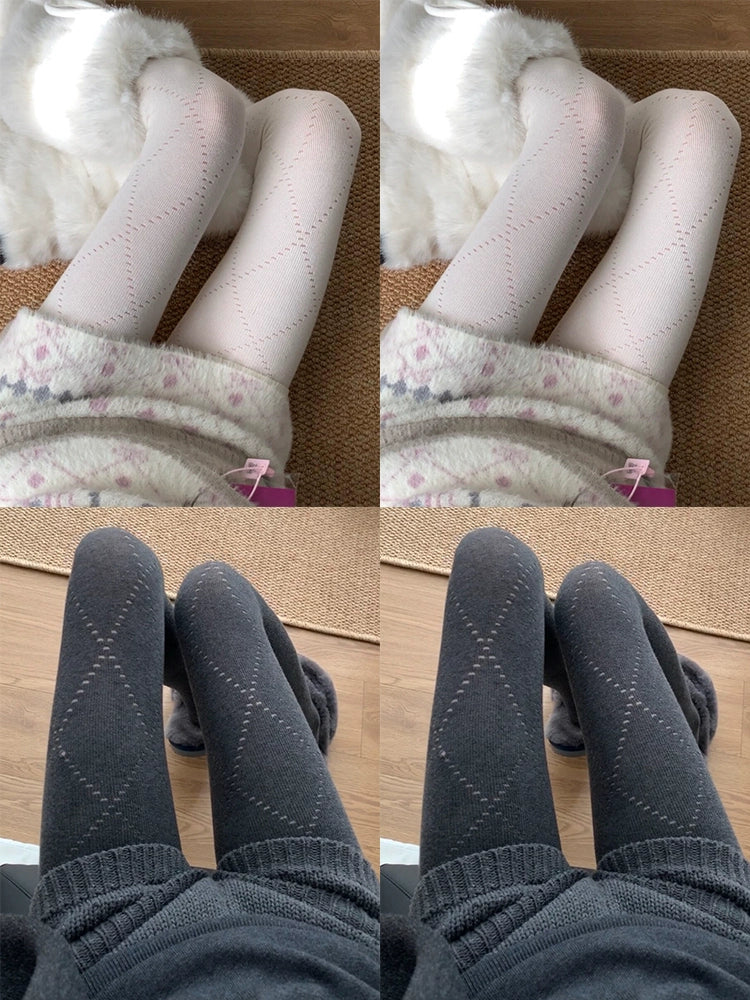 America Flawless Sheer Tights - White & Dark Gray (2 Pairs Each) [9HM0RNJ3]