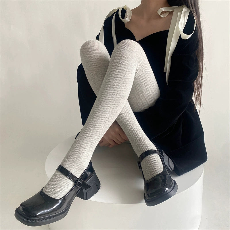 Shianne Cozy Sock Tights - Light Grey [JO24BXRG]