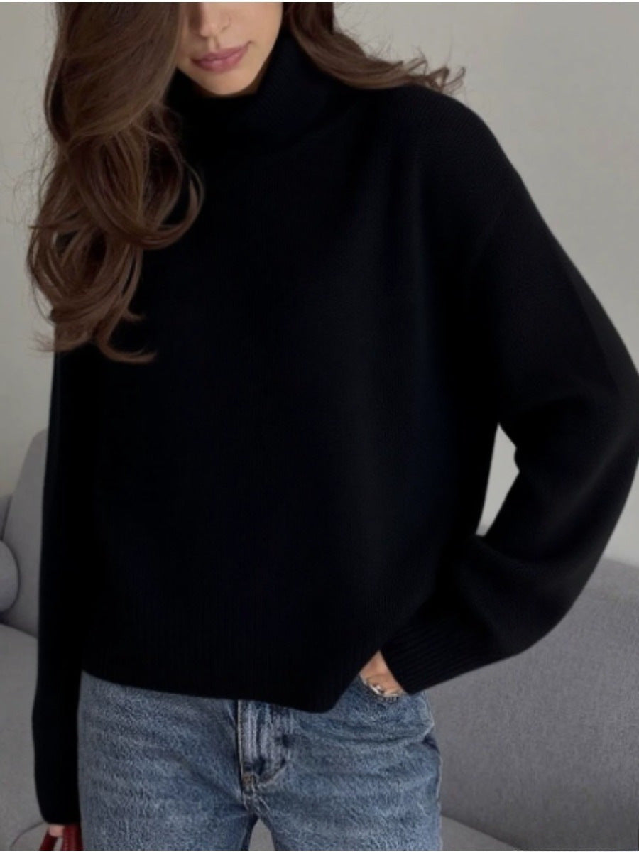 Aleisha Cozy Turtleneck Sweater - Black [ZPPLMMW7]