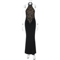 Addeline Halter Backless Maxi Dress - Black [EQ4D6H10]