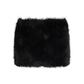Jasmin Plush Leopard Mini Skirt - Black [N74GTXNN]