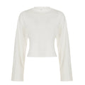 Abree Fitted Long Sleeve Top - White [68Q0A8TW]
