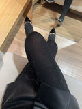 Kailynn Twill Shimmer Jumpsuit - Galaxy Black Silver Thread [K11W06DV]