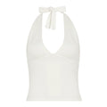 Larae Backless Halter Top - White [Y9YX6SQK]