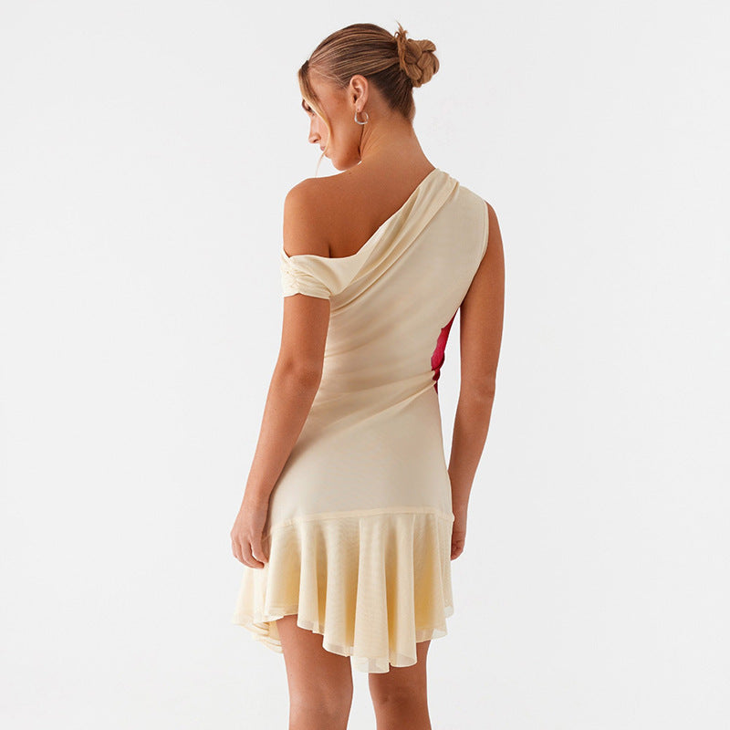 Corbin Floral Asymmetric Mini Dress