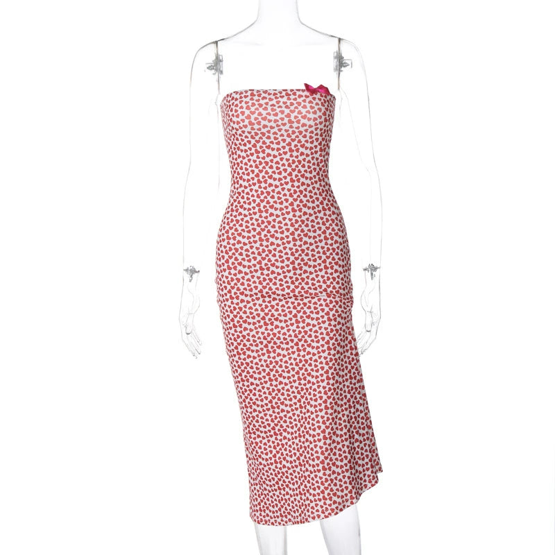 Grayson Floral Off-Shoulder Midi Dress - Red [PVG73PCN]