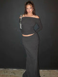 LaPose - Oriah Off-Shoulder Fishtail Two-Piece