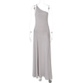 Kamoni One-Shoulder Ruched Maxi Dress - Light Gray [9TCAOX5D]