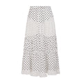 Leeanna Layered Polka Dot Skirt - Black and White [S5PBJANQ]