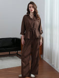 Arika Safari Pant Set - Brown Set [U0PNA0XT]