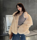 Brisa Plush Faux Fur Coat - Cream [L8N655W0]