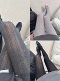 Janely Luxe Shaping Tights - Three Pairs: Dark Gray + Light Gray + Black [XKLSJ1M7]