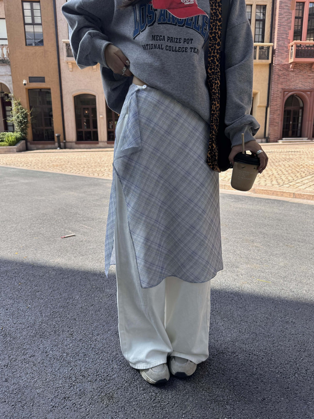 Whitley Plaid Midi Skirt - Blue Plaid [1OPY6ZJN]