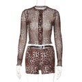 Britain Leopard Mesh Short Set - Leopard Print [G3BWFDKZ]