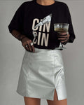Amera Graphic Crewneck Tee - Black [A2OWEDM3]