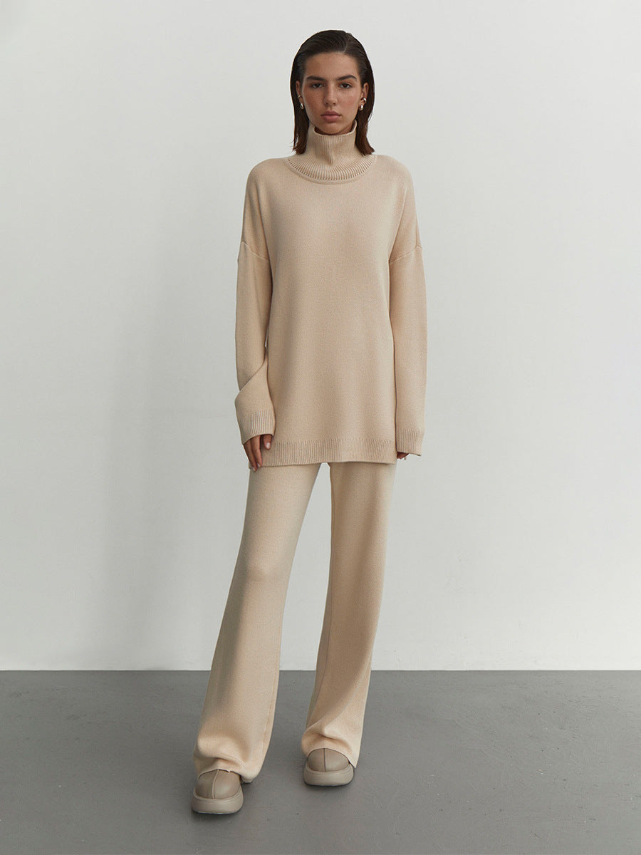 Alysia Knit Lounge Set - Rice Camel [KIX0A2CR]