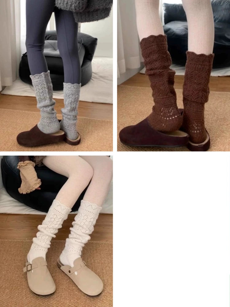 Sabella Knit Leg Warmer Socks - Three-Color Bundle [UTBAM9UE]
