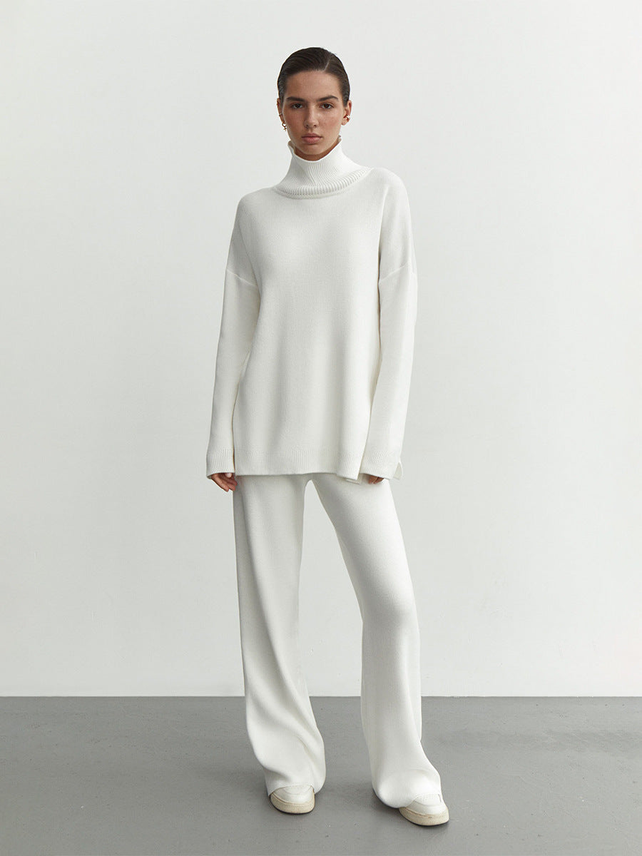 Alysia Knit Lounge Set - White [3LHNV0NB]