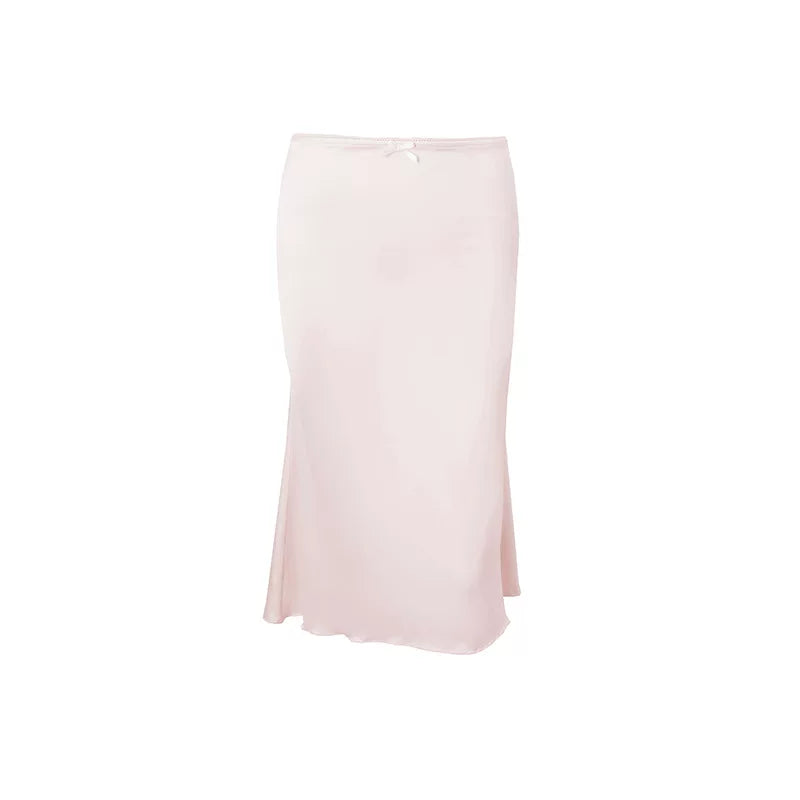 Lace One-Shoulder Skirt Set - Pink Skirt Set [0IYKD4F1]